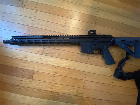 The Foxtrot Mike Products complete 9mm AR-15 upper features a 16 inch barrel and is compatible with Glock magazines. . Foxtrot mike 9mm 16 inch barrel